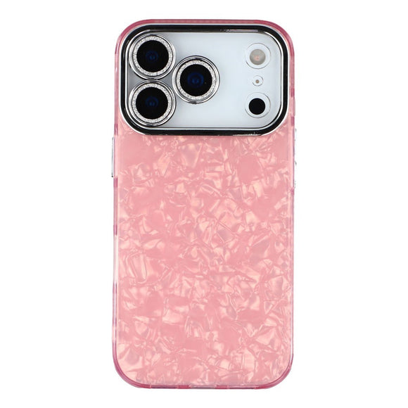EIDERWOOD iPhone 17 Pro Hybrid Plastik Cover m. Indbygget Kameralinsebeskyttelse - Perlemorsmønster / Lyserød