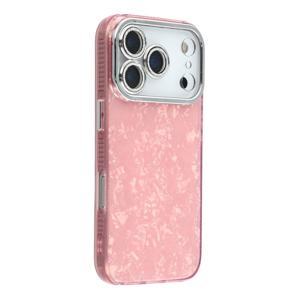 EIDERWOOD iPhone 17 Pro Hybrid Plastik Cover m. Indbygget Kameralinsebeskyttelse - Perlemorsmønster / Lyserød
