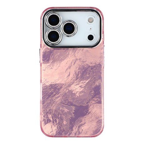 EIDERWOOD iPhone 17 Pro Hybrid Plastik Cover m. Indbygget Kameralinsebeskyttelse - Folie Mønster / Lyserød
