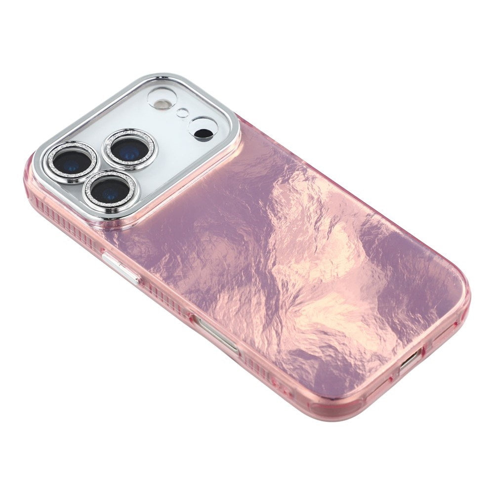 EIDERWOOD iPhone 17 Pro Hybrid Plastik Cover m. Indbygget Kameralinsebeskyttelse - Folie Mønster / Lyserød