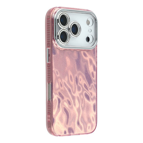 EIDERWOOD iPhone 17 Pro Hybrid Plastik Cover m. Indbygget Kameralinsebeskyttelse - Rynket Mønster / Lyserød
