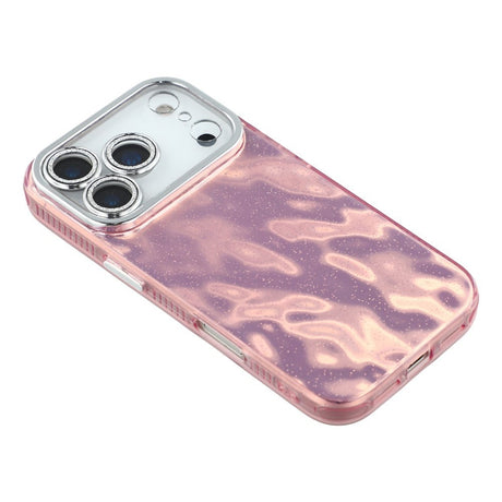 EIDERWOOD iPhone 17 Pro Hybrid Plastik Cover m. Indbygget Kameralinsebeskyttelse - Rynket Mønster / Lyserød