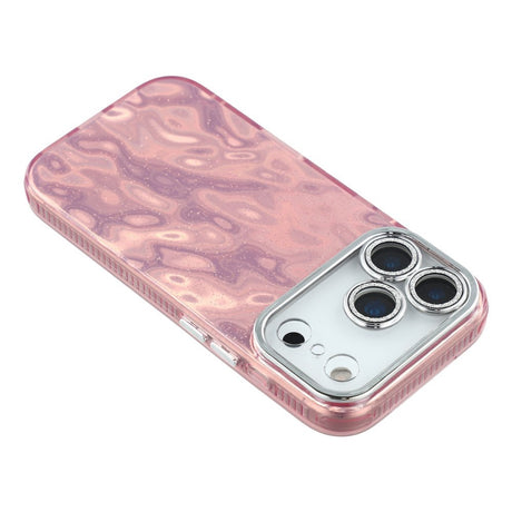 EIDERWOOD iPhone 17 Pro Hybrid Plastik Cover m. Indbygget Kameralinsebeskyttelse - Rynket Mønster / Lyserød