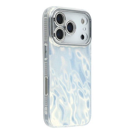 EIDERWOOD iPhone 17 Pro Hybrid Plastik Cover m. Indbygget Kameralinsebeskyttelse - Rynket Mønster / Sølv