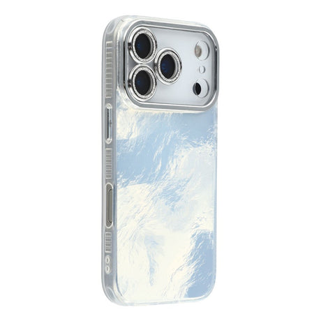 EIDERWOOD iPhone 17 Pro Hybrid Plastik Cover m. Indbygget Kameralinsebeskyttelse - Folie Mønster / Sølv