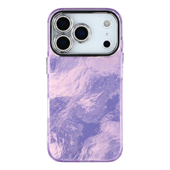 EIDERWOOD iPhone 17 Pro Hybrid Plastik Cover m. Indbygget Kameralinsebeskyttelse - Folie Mønster / Lilla
