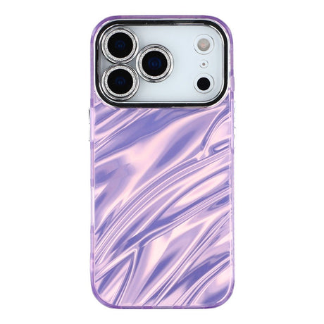 EIDERWOOD iPhone 17 Pro Max Hybrid Plastik Cover m. Indbygget Kameralinsebeskyttelse - Bølget Mønster / Lilla