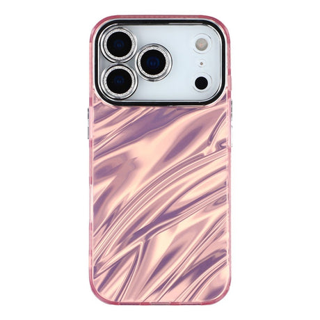 EIDERWOOD iPhone 17 Pro Max Hybrid Plastik Cover m. Indbygget Kameralinsebeskyttelse - Bølget Mønster / Lyserød