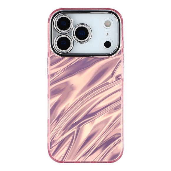 EIDERWOOD iPhone 17 Pro Max Hybrid Plastik Cover m. Indbygget Kameralinsebeskyttelse - Bølget Mønster / Lyserød