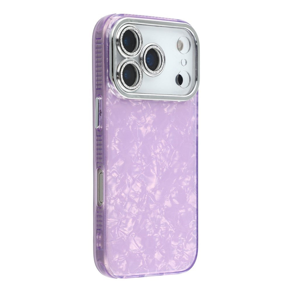 EIDERWOOD iPhone 17 Pro Max Hybrid Plastik Cover m. Indbygget Kameralinsebeskyttelse - Perlemorsmønster / Lilla