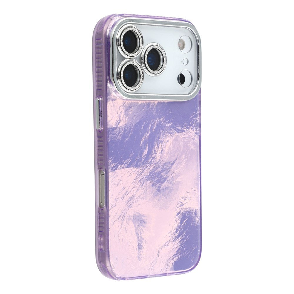 EIDERWOOD iPhone 17 Pro Max Hybrid Plastik Cover m. Indbygget Kameralinsebeskyttelse - Folie Mønster / Lilla