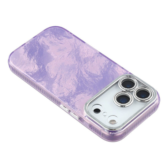 EIDERWOOD iPhone 17 Pro Max Hybrid Plastik Cover m. Indbygget Kameralinsebeskyttelse - Folie Mønster / Lilla