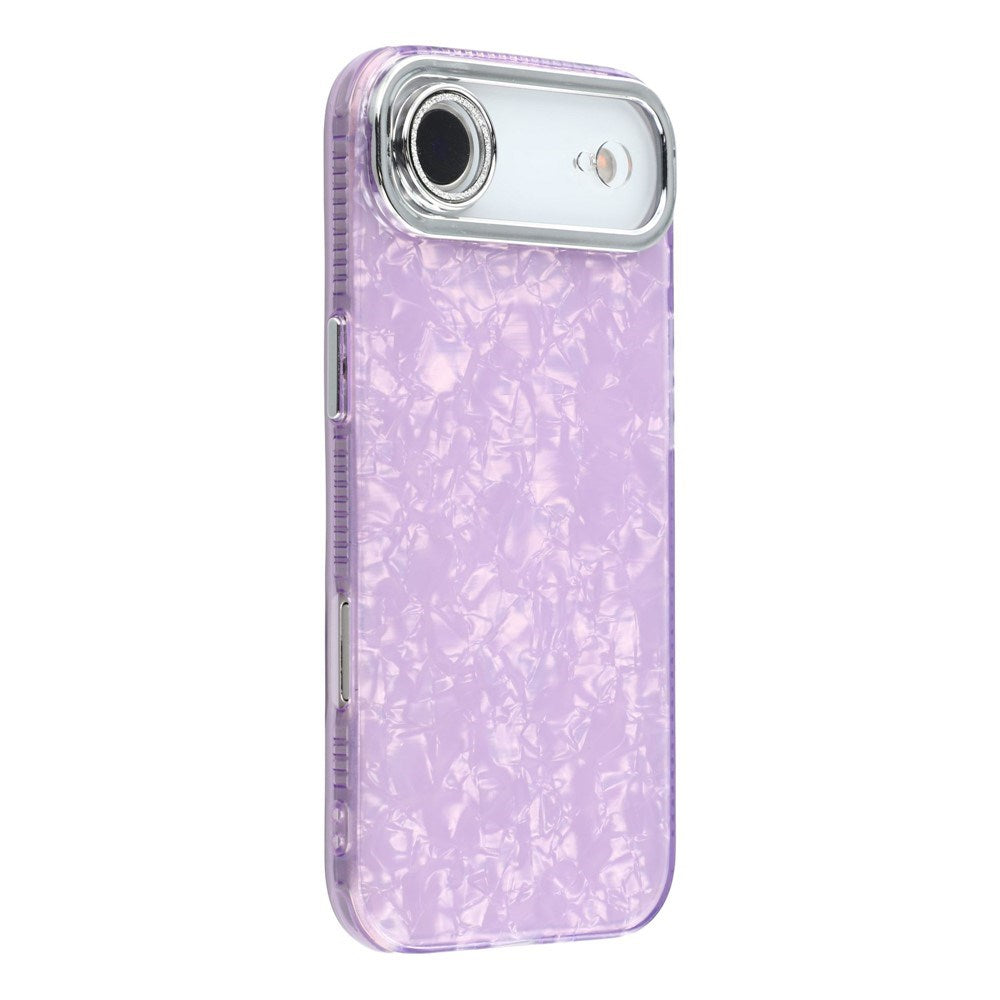 EIDERWOOD iPhone Air Hybrid Plastik Cover m. Indbygget Kameralinsebeskyttelse - Perlemorsmønster / Lilla