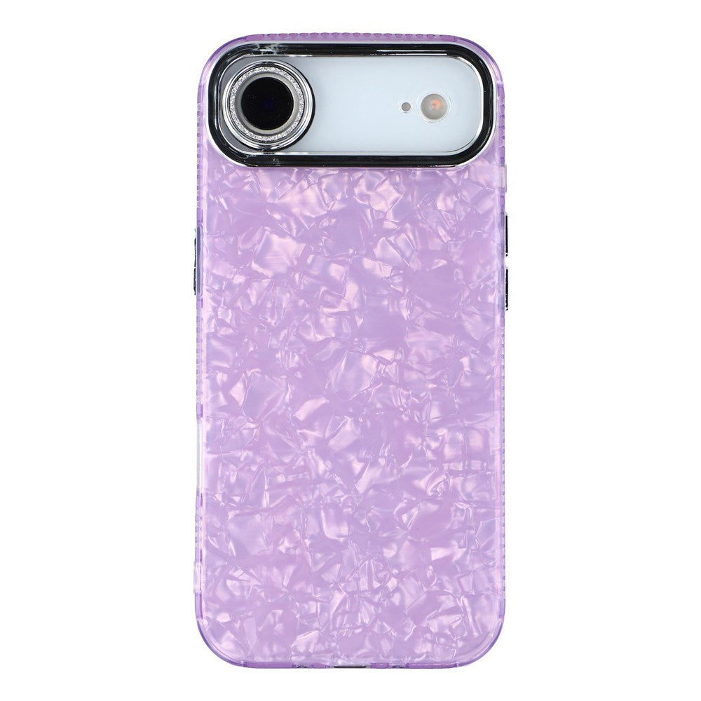 EIDERWOOD iPhone Air Hybrid Plastik Cover m. Indbygget Kameralinsebeskyttelse - Perlemorsmønster / Lilla