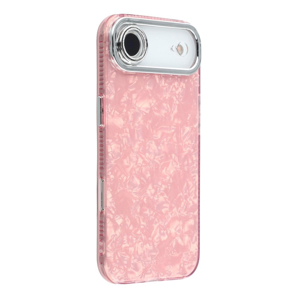EIDERWOOD iPhone Air Hybrid Plastik Cover m. Indbygget Kameralinsebeskyttelse - Perlemorsmønster / Lyserød