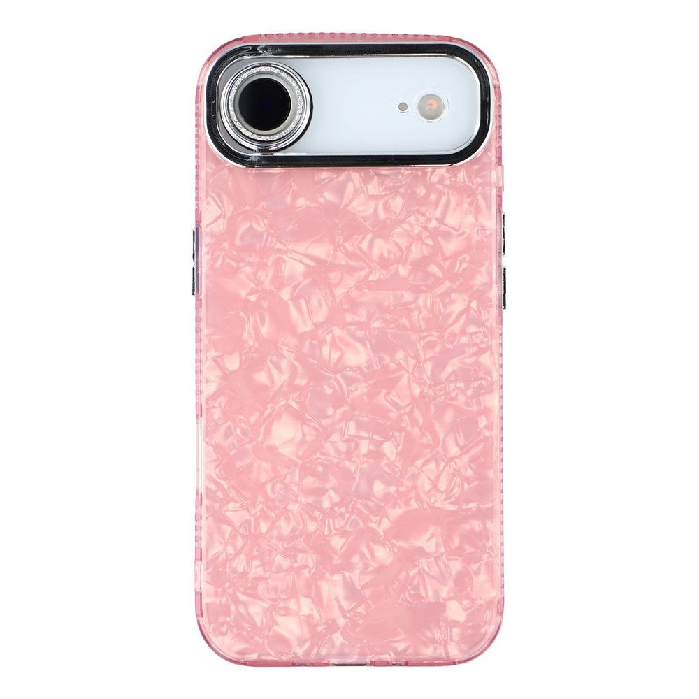 EIDERWOOD iPhone Air Hybrid Plastik Cover m. Indbygget Kameralinsebeskyttelse - Perlemorsmønster / Lyserød