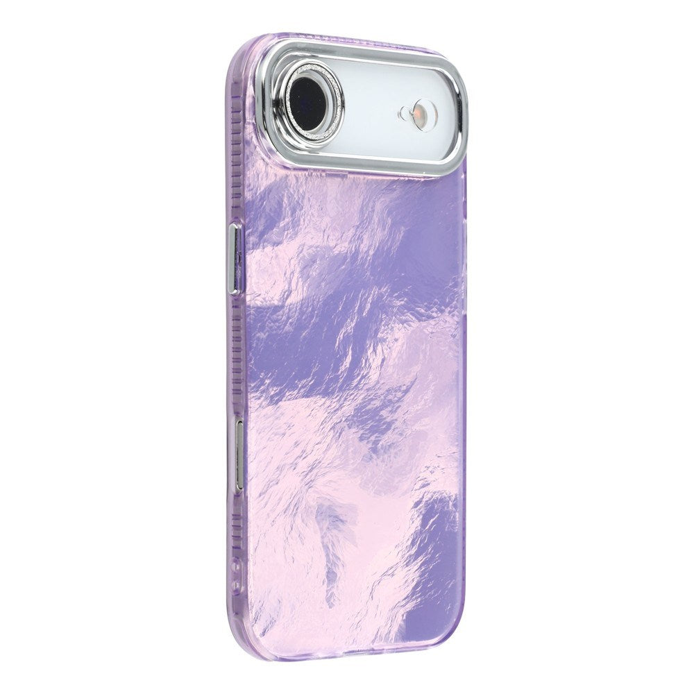 EIDERWOOD iPhone Air Hybrid Plastik Cover m. Indbygget Kameralinsebeskyttelse - Folie Mønster / Lilla