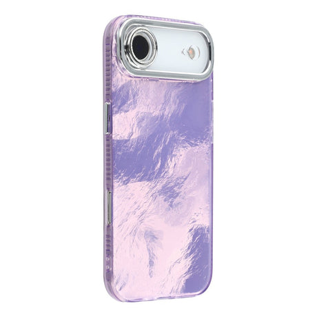 EIDERWOOD iPhone Air Hybrid Plastik Cover m. Indbygget Kameralinsebeskyttelse - Folie Mønster / Lilla