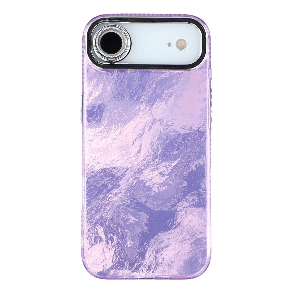 EIDERWOOD iPhone Air Hybrid Plastik Cover m. Indbygget Kameralinsebeskyttelse - Folie Mønster / Lilla