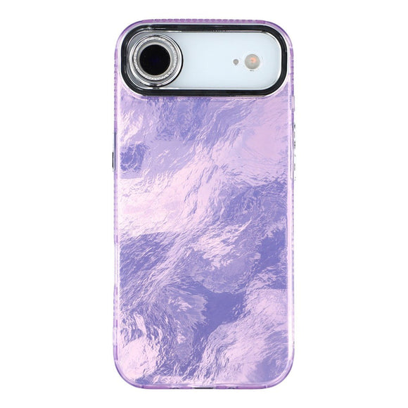 EIDERWOOD iPhone Air Hybrid Plastik Cover m. Indbygget Kameralinsebeskyttelse - Folie Mønster / Lilla