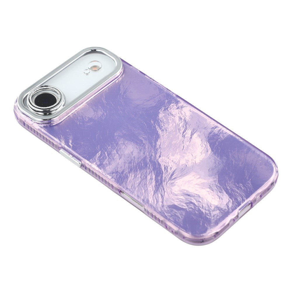 EIDERWOOD iPhone Air Hybrid Plastik Cover m. Indbygget Kameralinsebeskyttelse - Folie Mønster / Lilla