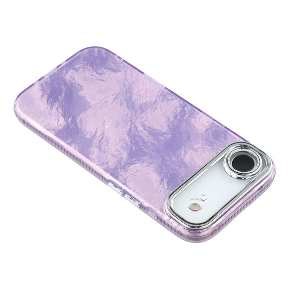 EIDERWOOD iPhone Air Hybrid Plastik Cover m. Indbygget Kameralinsebeskyttelse - Folie Mønster / Lilla