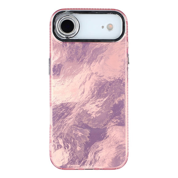 EIDERWOOD iPhone Air Hybrid Plastik Cover m. Indbygget Kameralinsebeskyttelse - Folie Mønster / Lyserød
