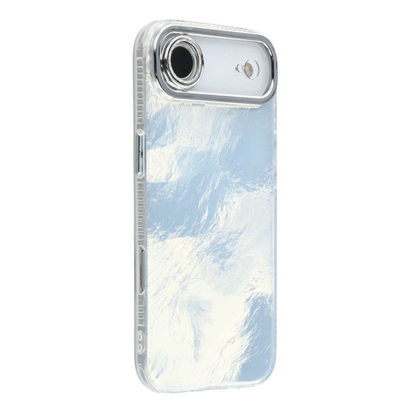 EIDERWOOD iPhone Air Hybrid Plastik Cover m. Indbygget Kameralinsebeskyttelse - Folie Mønster / Sølv