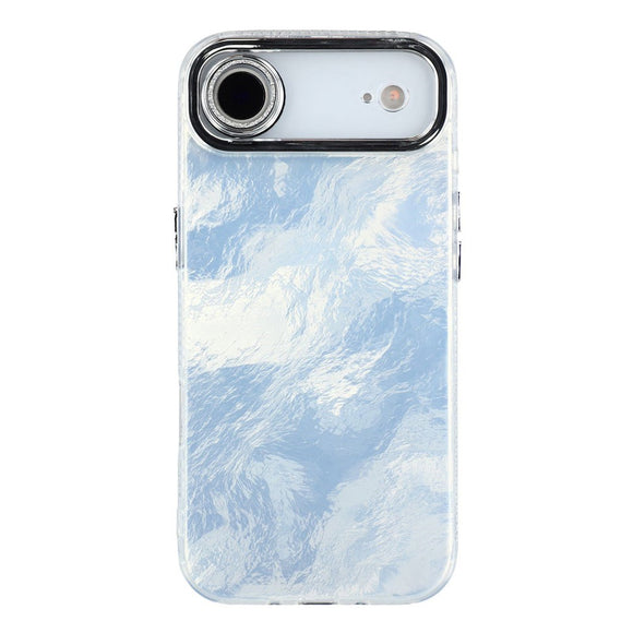 EIDERWOOD iPhone Air Hybrid Plastik Cover m. Indbygget Kameralinsebeskyttelse - Folie Mønster / Sølv