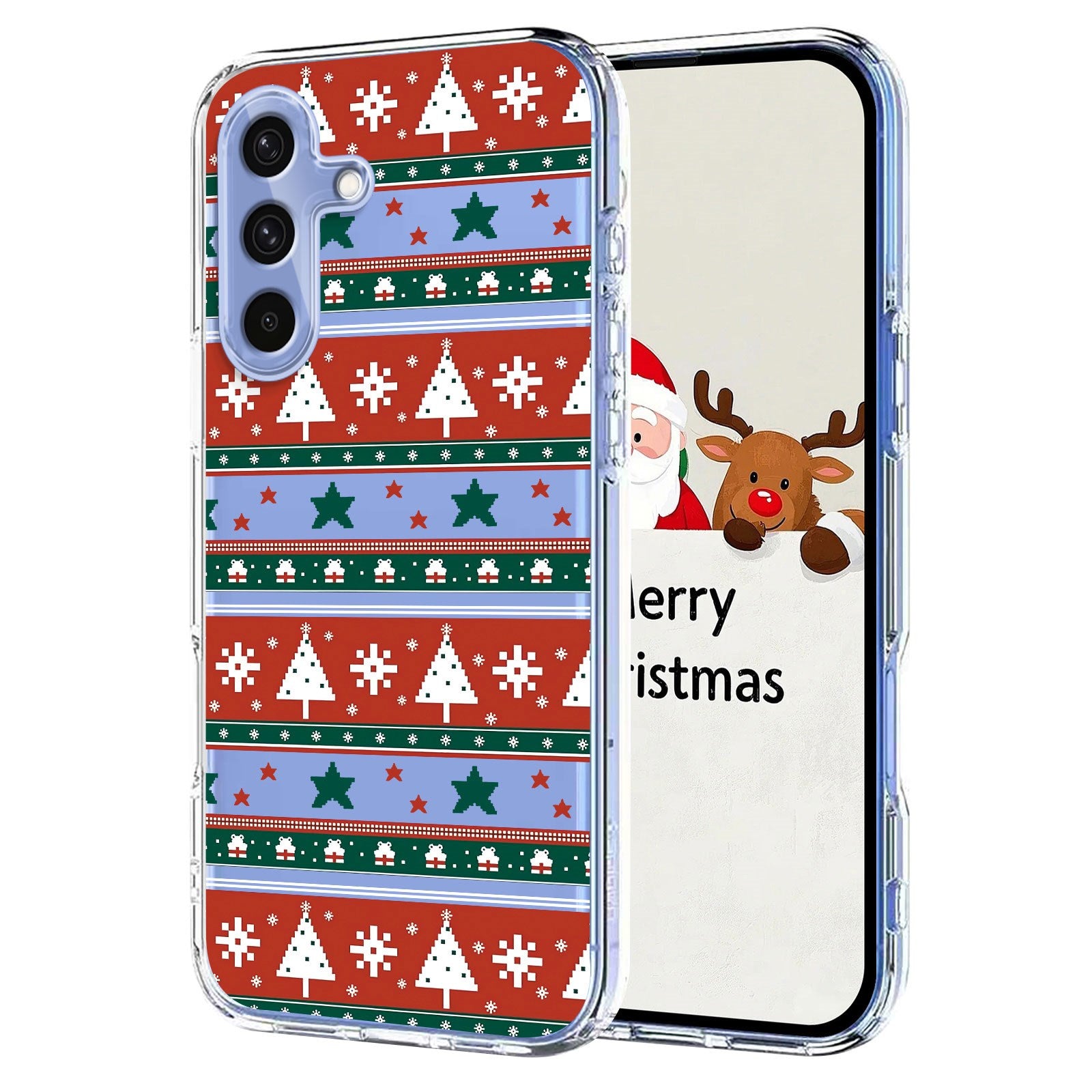 EIDERWOOD Samsung Galaxy A56 (5G) Fleksibelt Plastik Julecover m. Motiv - Gennemsigtig / Mønster
