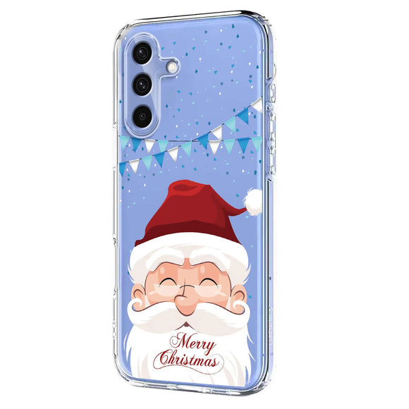 EIDERWOOD Samsung Galaxy A56 (5G) Fleksibelt Plastik Julecover m. Motiv - Gennemsigtig / Julemanden