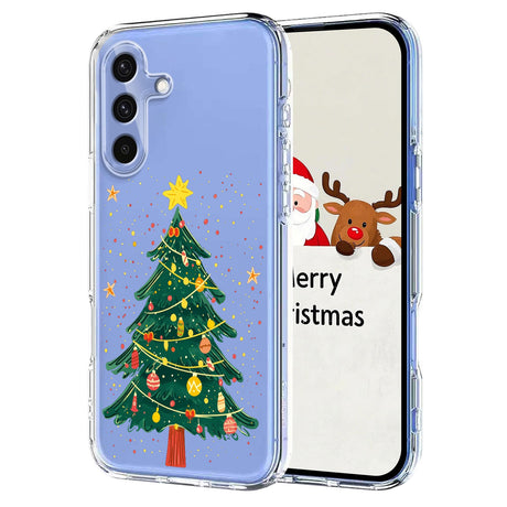 EIDERWOOD Samsung Galaxy A56 (5G) Fleksibelt Plastik Julecover m. Motiv - Gennemsigtig / Juletræ
