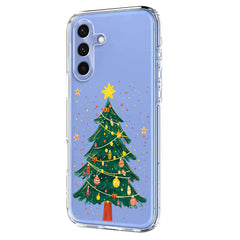 EIDERWOOD Samsung Galaxy A56 (5G) Fleksibelt Plastik Julecover m. Motiv - Gennemsigtig / Juletræ