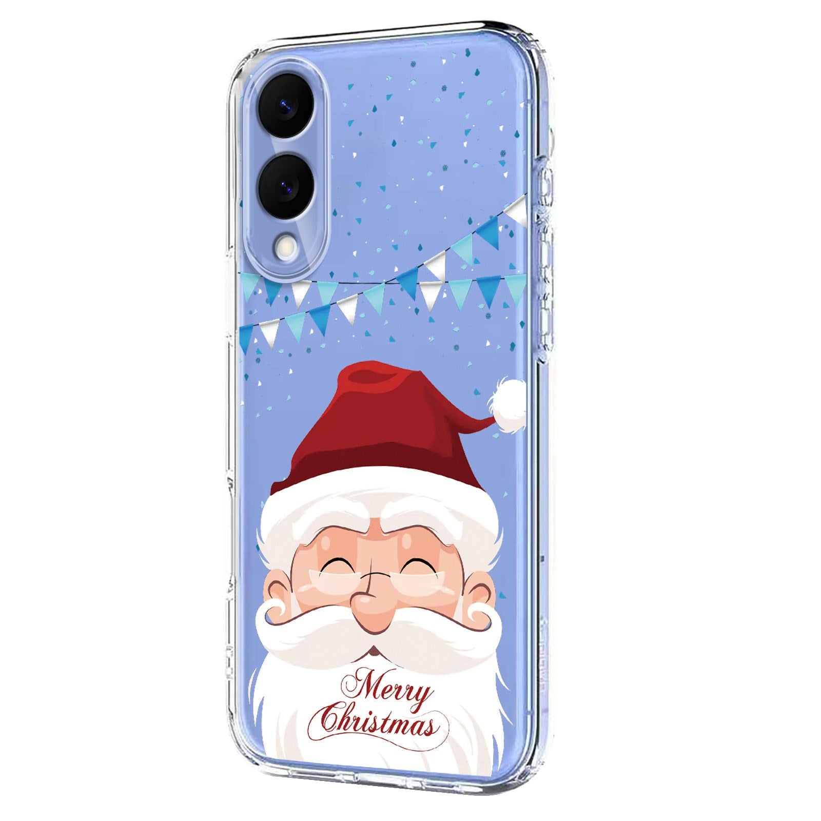 EIDERWOOD Samsung Galaxy S25 Edge Fleksibelt Plastik Julecover m. Motiv - Gennemsigtig / Julemanden