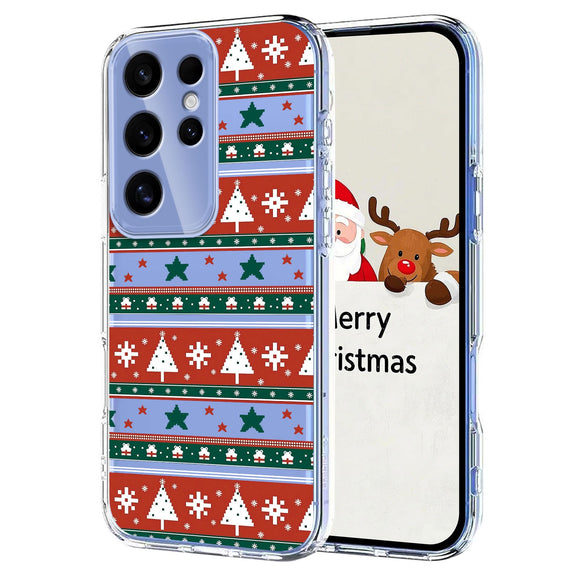 EIDERWOOD Samsung Galaxy S25 Ultra Fleksibelt Plastik Julecover m. Motiv - Gennemsigtig / Mønster