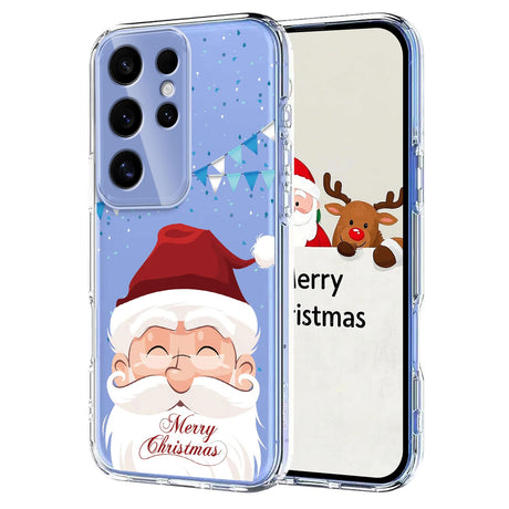 EIDERWOOD Samsung Galaxy S25 Ultra Fleksibelt Plastik Julecover m. Motiv - Gennemsigtig / Julemanden