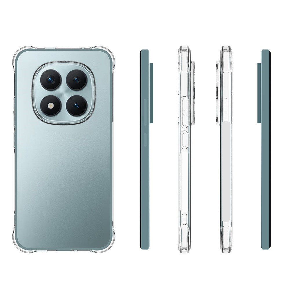 Xiaomi Redmi Note 15 Pro+ (Plus) / Poco M8 Pro (5G) EIDERWOOD Fleksibelt Plast Cover m. Forstærkede Hjørner - Gennemsigtig