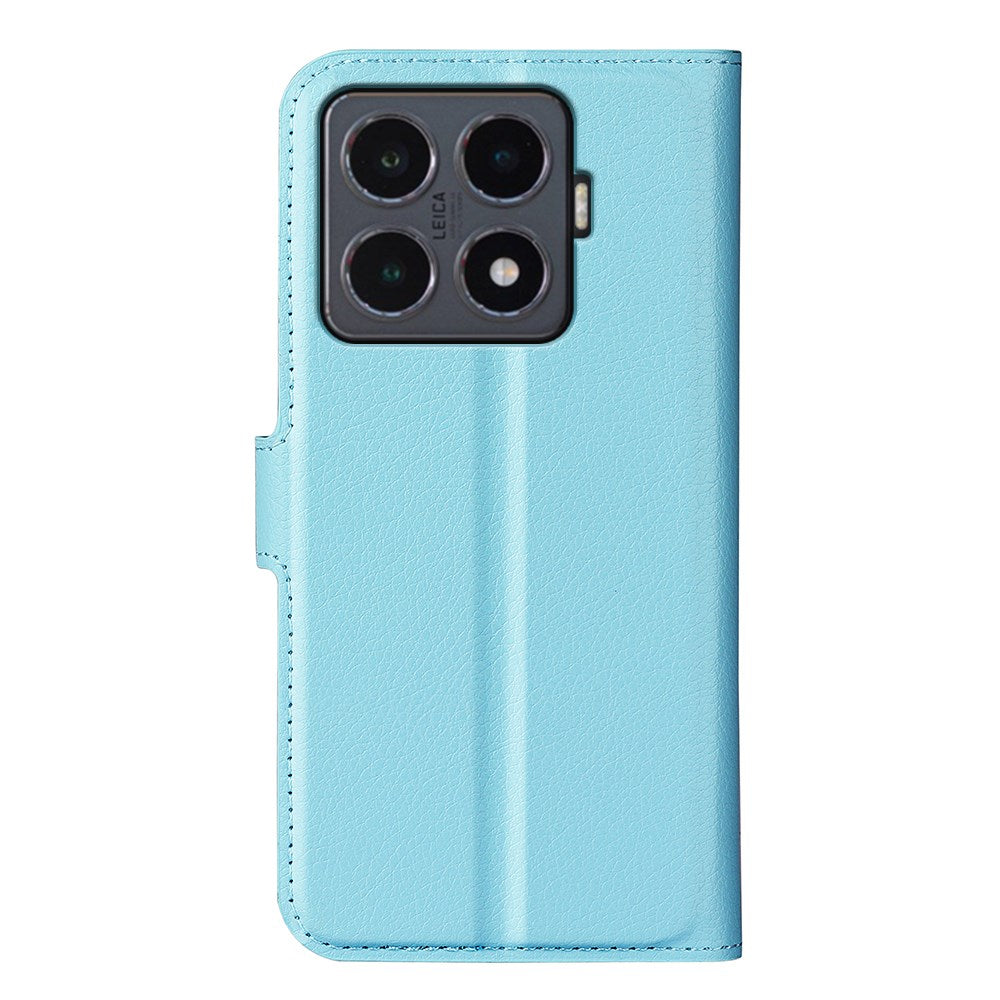 Xiaomi 15T Pro EIDERWOOD Kunstlæder Flipcover m. Kortholder & Ståfunktion - Blå