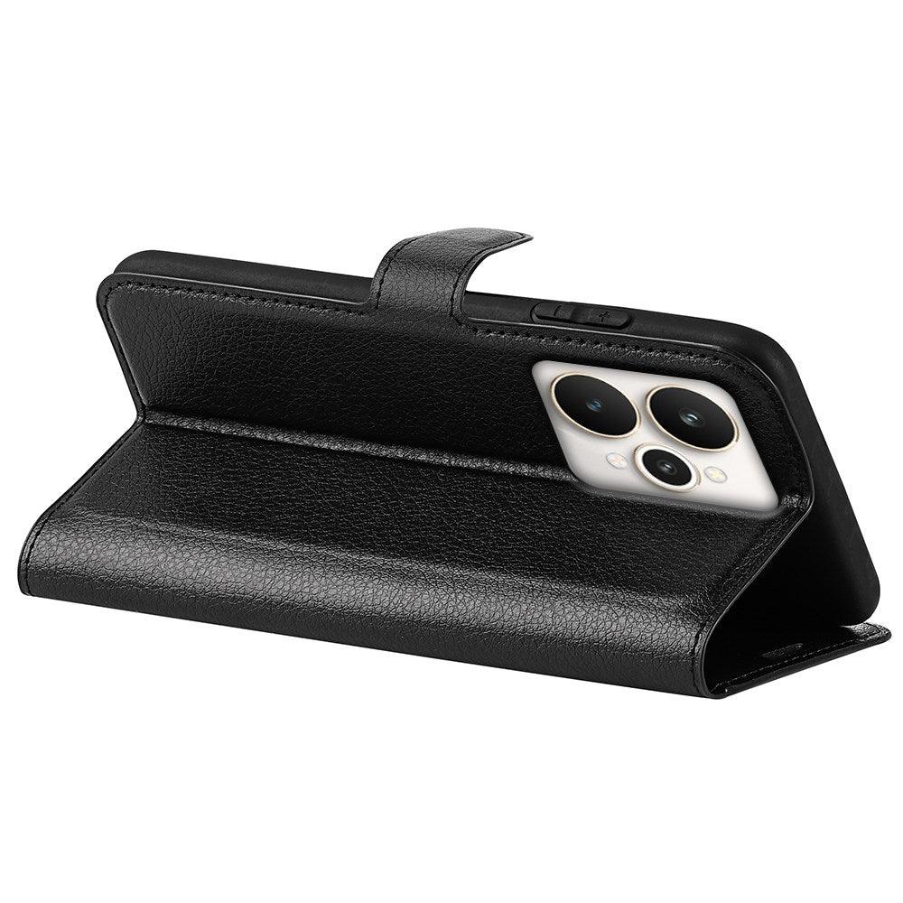 Realme 15 EIDERWOOD Kunstlæder Flipcover m. Kortholder & Ståfunktion - Sort