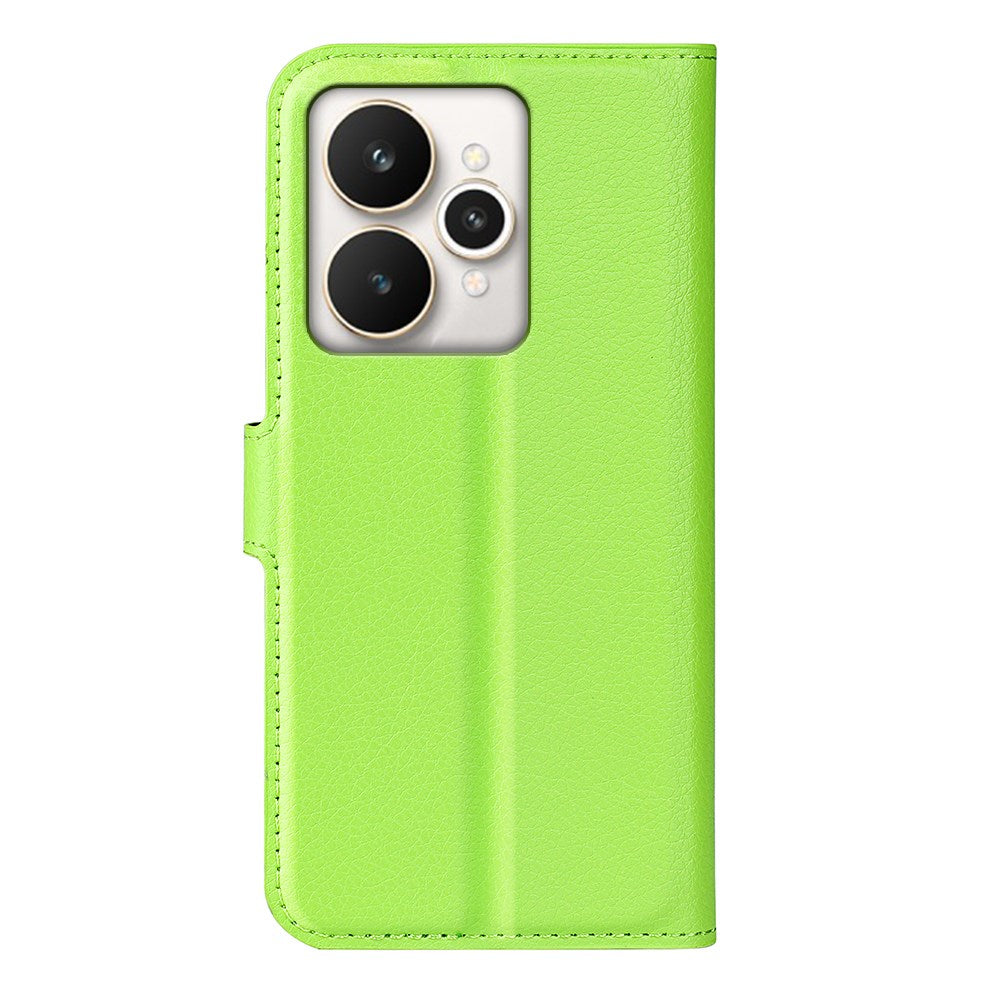 Realme 15 EIDERWOOD Kunstlæder Flipcover m. Kortholder & Ståfunktion - Grøn