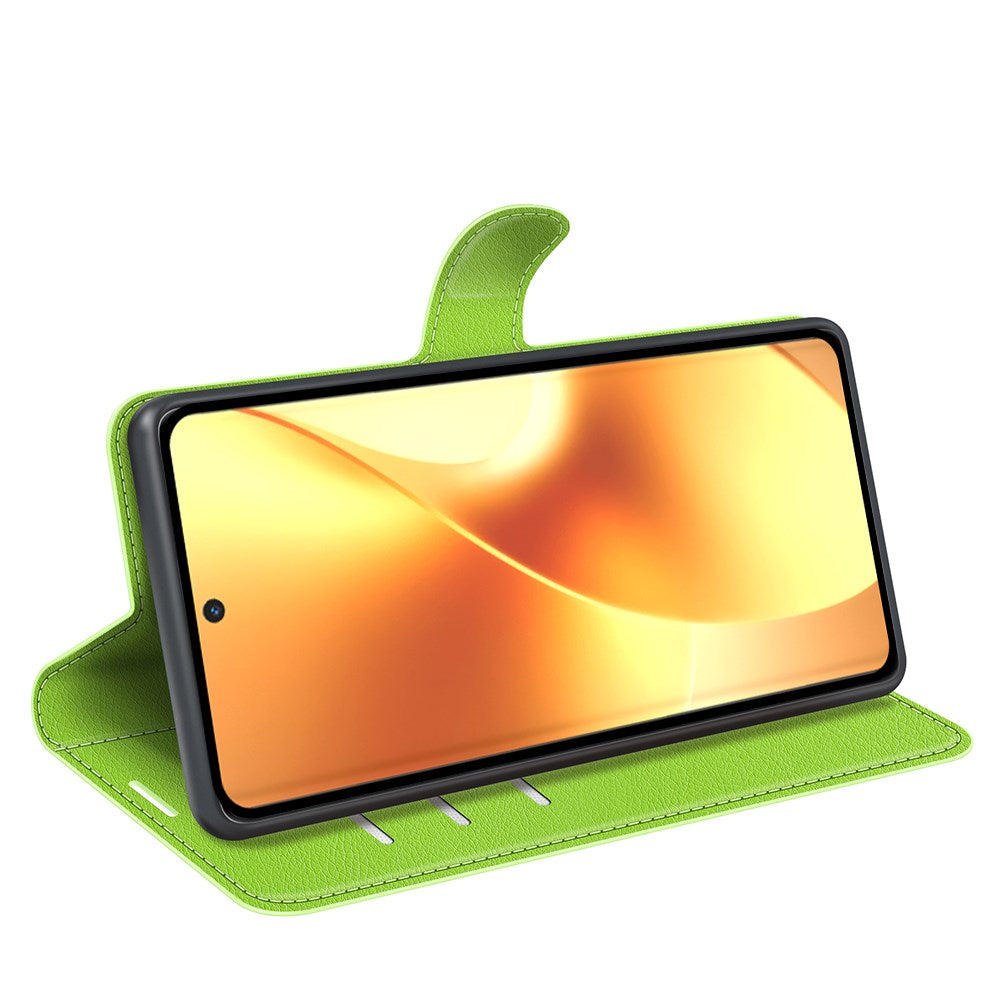 Realme 15 EIDERWOOD Kunstlæder Flipcover m. Kortholder & Ståfunktion - Grøn
