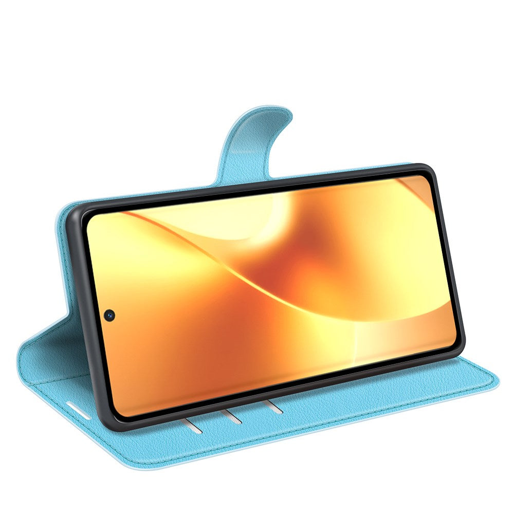 Realme 15 EIDERWOOD Kunstlæder Flipcover m. Kortholder & Ståfunktion - Lyseblå