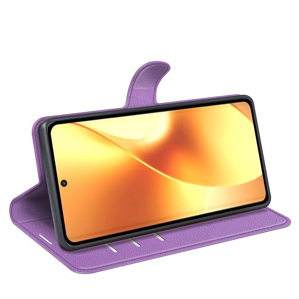 Realme 15 EIDERWOOD Kunstlæder Flipcover m. Kortholder & Ståfunktion - Lilla