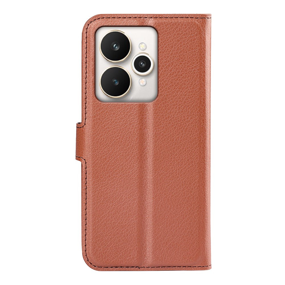 Realme 15 EIDERWOOD Kunstlæder Flipcover m. Kortholder & Ståfunktion - Brun