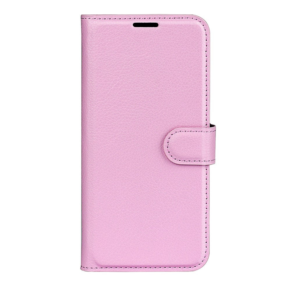 Realme 15 EIDERWOOD Kunstlæder Flipcover m. Kortholder & Ståfunktion - Lyserød