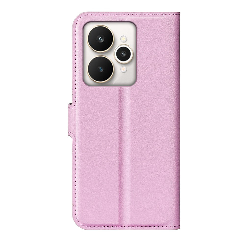 Realme 15 EIDERWOOD Kunstlæder Flipcover m. Kortholder & Ståfunktion - Lyserød