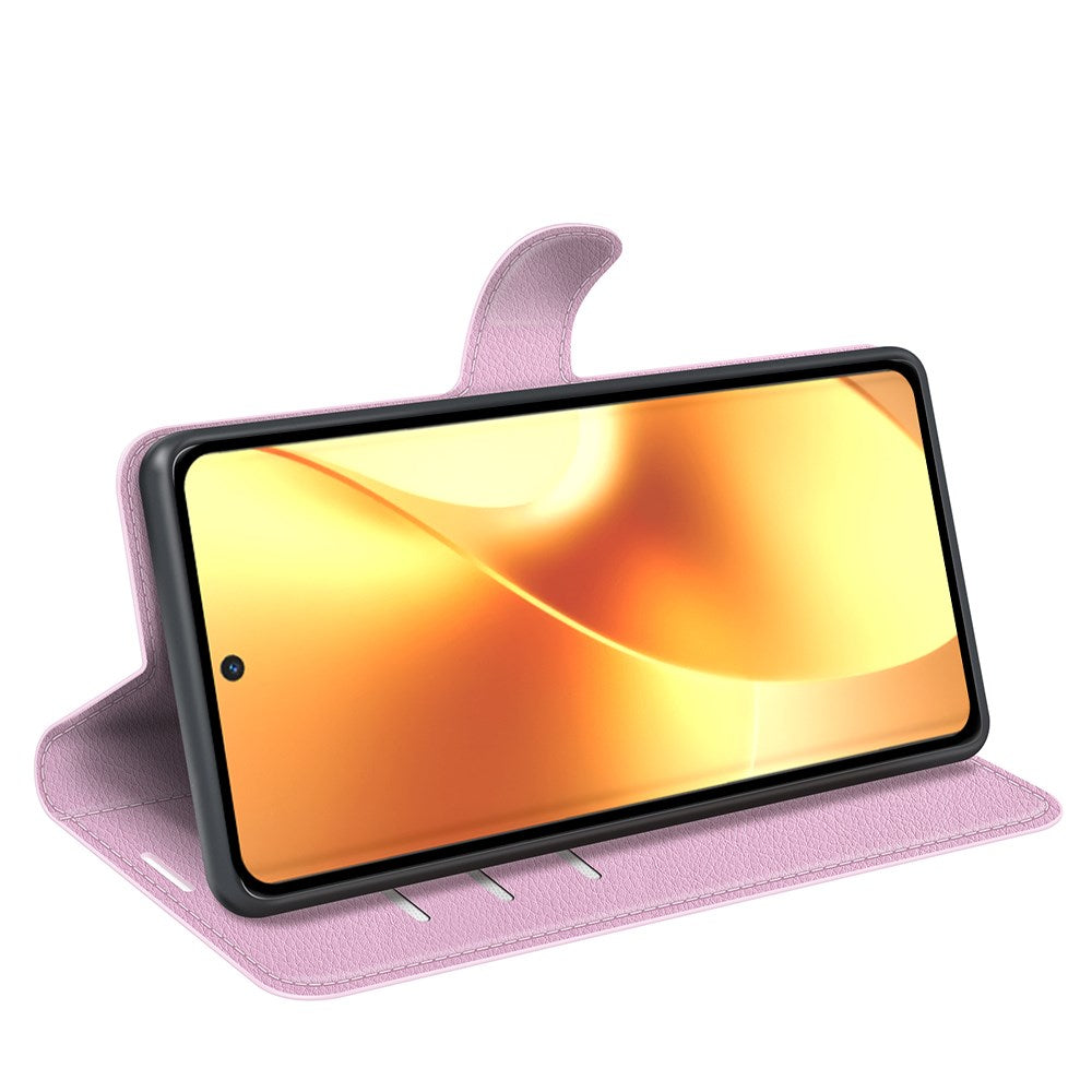 Realme 15 EIDERWOOD Kunstlæder Flipcover m. Kortholder & Ståfunktion - Lyserød