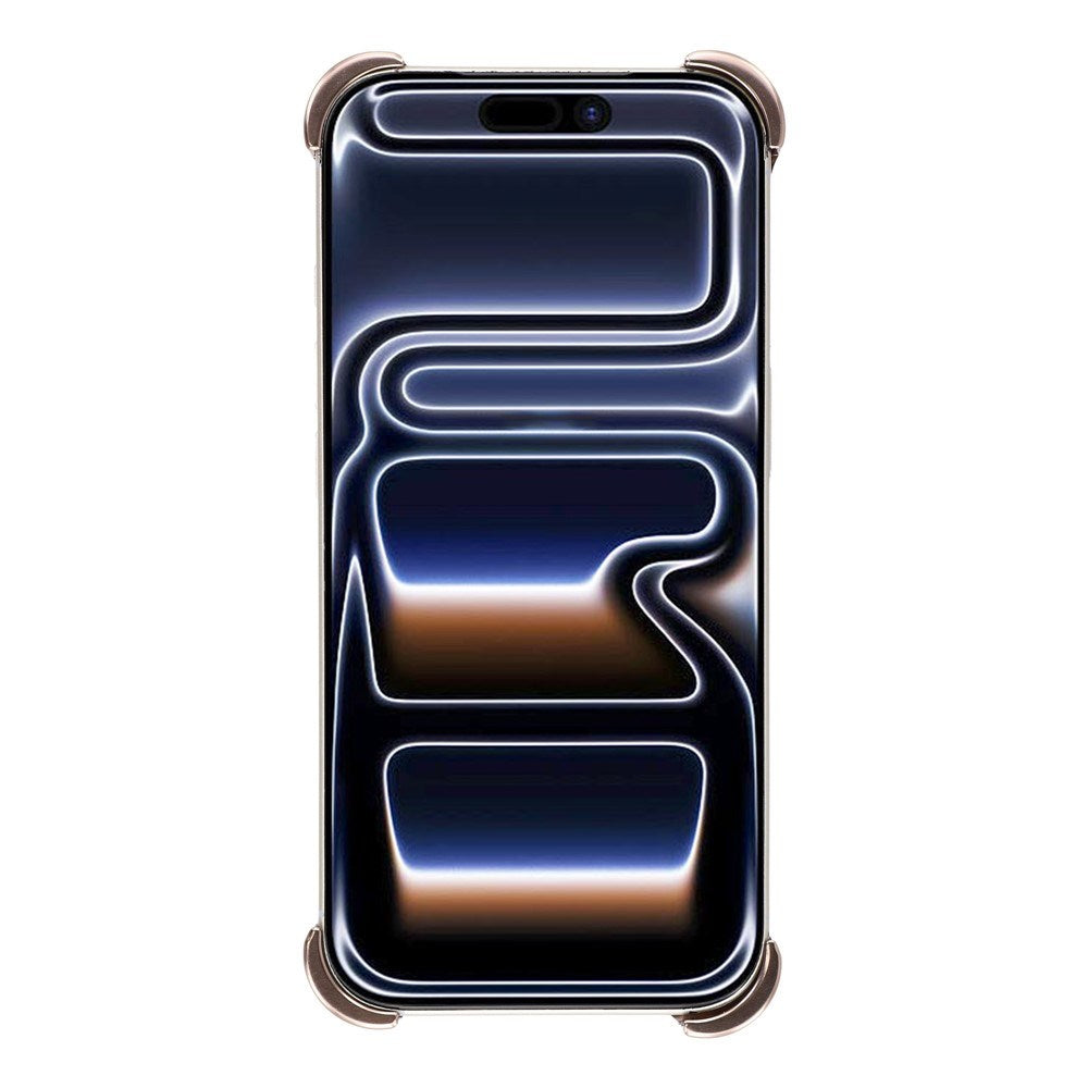iPhone 17 Pro Todelt Metal Bumper Cover m. Ståfunktion & Linsebeskytter - Guld