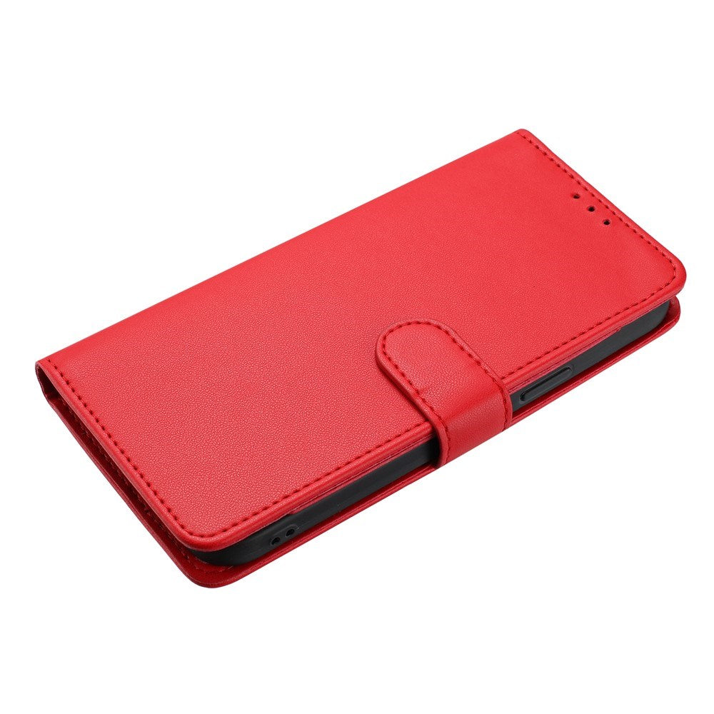 Motorola Moto G86 Power EIDERWOOD Kunstlæder Cover m. Strop & Kortholder - Rød