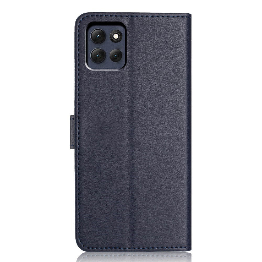 Motorola Moto G86 Power EIDERWOOD Kunstlæder Cover m. Strop & Kortholder - Blå
